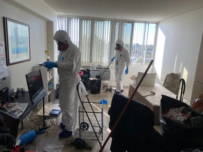 Bio-One technicians on site